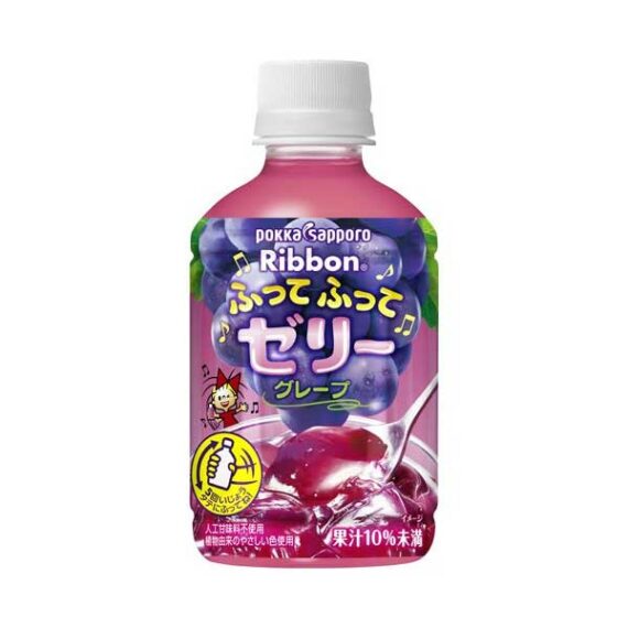 boisson bouteille ribbon futte futte jelly raisin oishi market