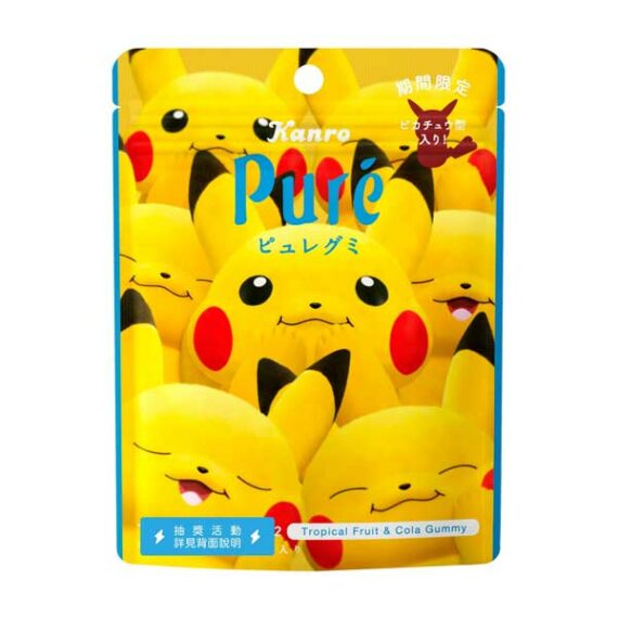bonbon pure pikachu tropical fruit soda oishi market