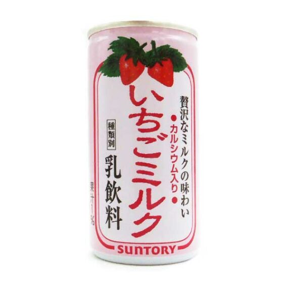 boisson canette lait fraise suntory oishi market