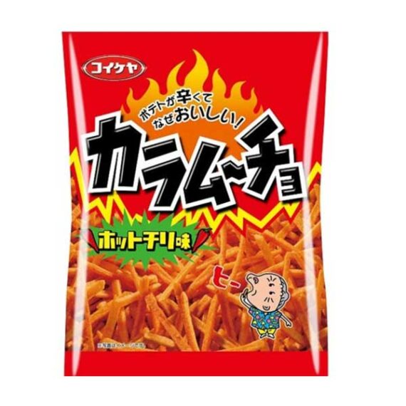 snack chips stick oni karamucho hot chilli oishi market