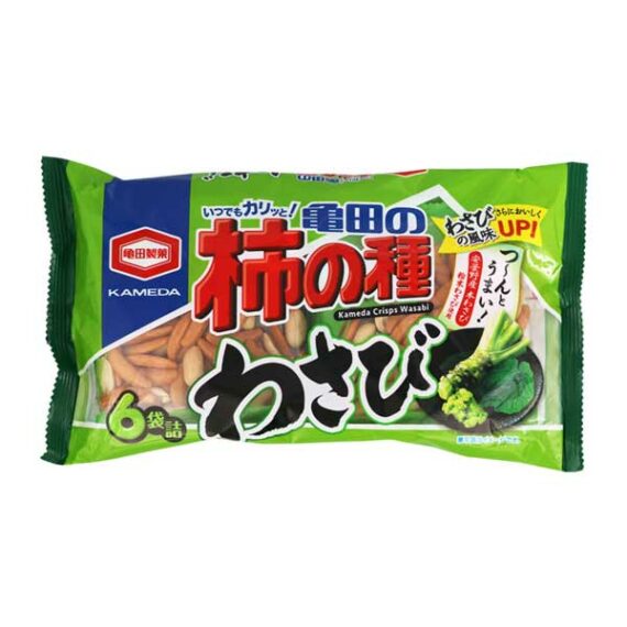 snack kaki no tane wasabi 6 packs oishi market
